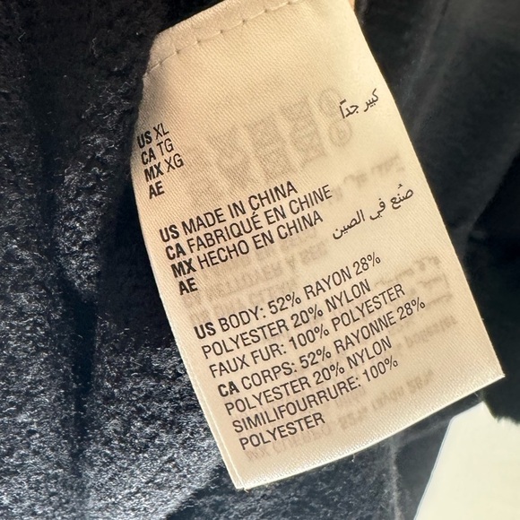 Alfani Classic Faux Fur Trim Plus Oversized Boho Chic Poncho Sweater xl 12/14/16 - Picture 7 of 9